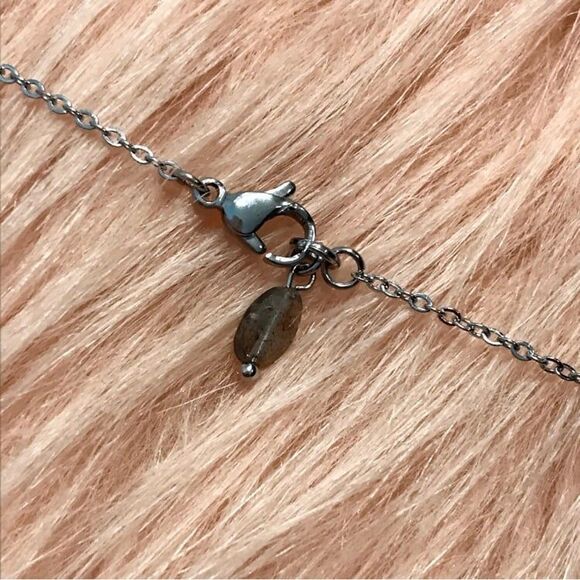 Handstamped Tree Grove Necklace with Bead Accents - Picture 5 of 7